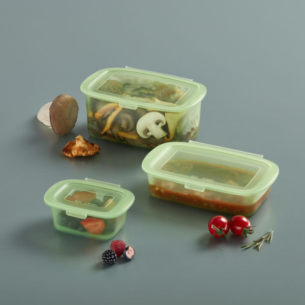 Kit De 3 Recipientes Reutilizables De Silicona - Image 7