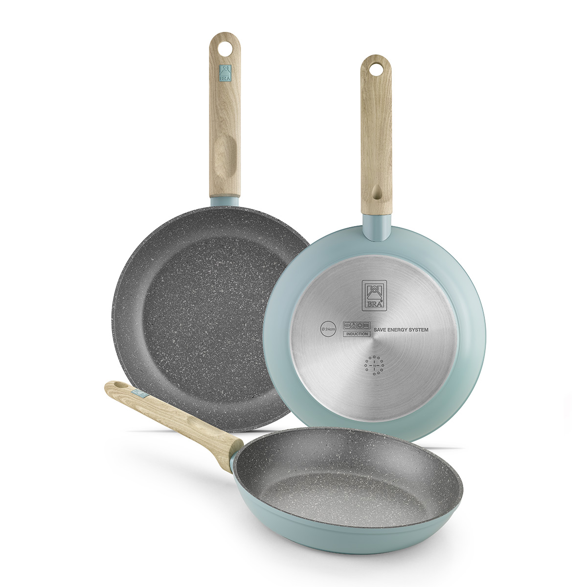 Basics Juego de utensilios de cocina de acero inoxidable de 11  piezas, ollas y sartenes, color plateado