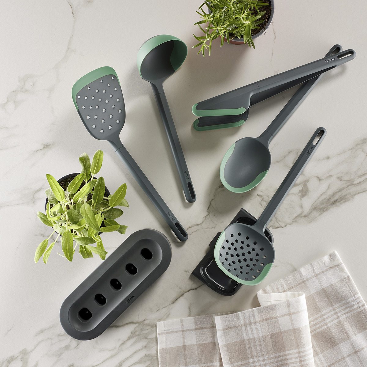 Set de 5 utensilios de cocina anti-rayaduras