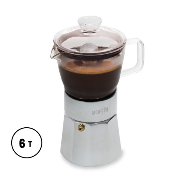 Cafetera Verona, 6 tazas, Plateado