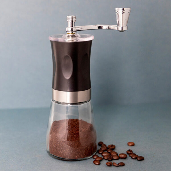 Molinillo de Café Manual Acero Inox y Cristal - Image 3