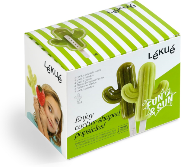 Kit 4 Moldes Helado Cactus, Verde - Image 4